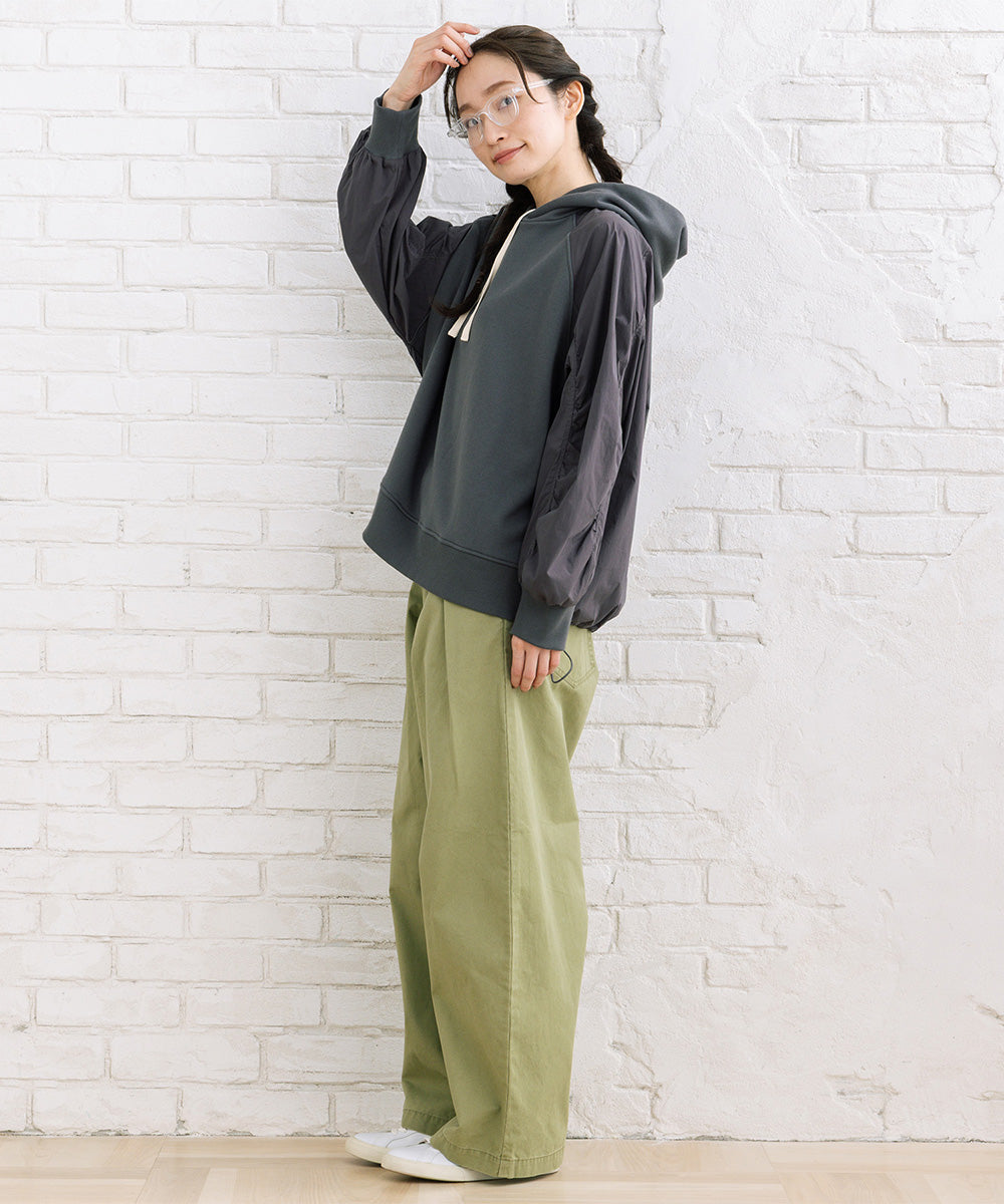 FONTLAB ナイロンタフタコンビパーカー