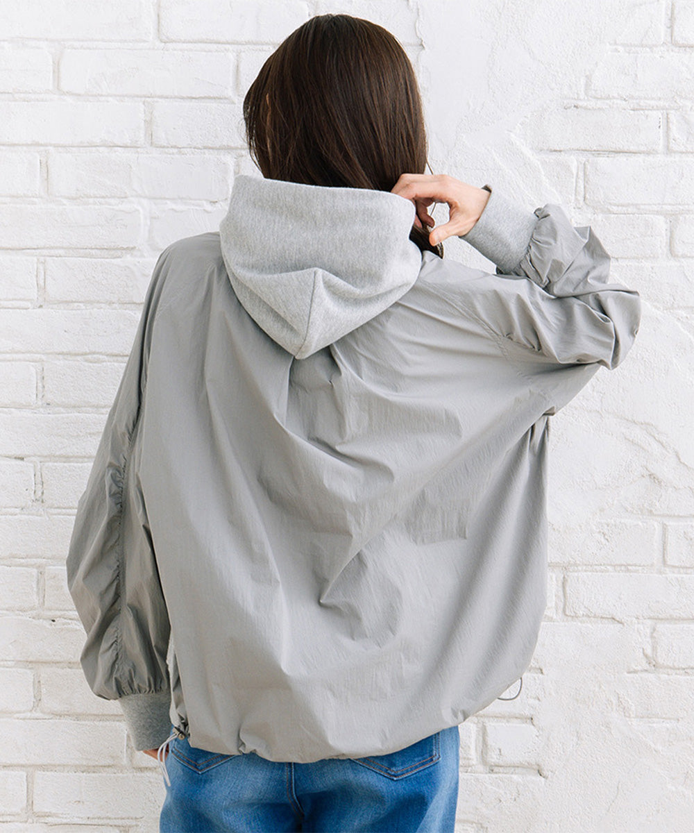 FONTLAB ナイロンタフタコンビパーカー