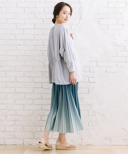 FONTLAB シルケットポンチ×布帛ギャザーコンビプルオーバー