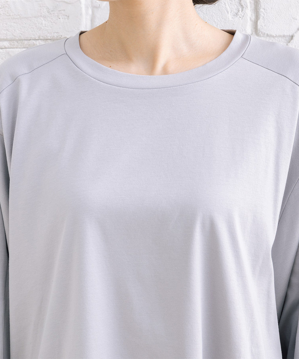 FONTLAB シルケットポンチ×布帛ギャザーコンビプルオーバー