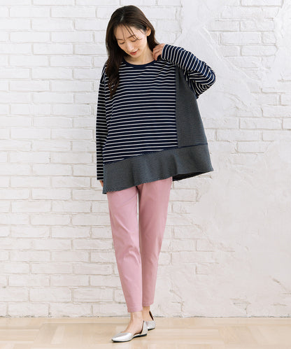 FONTLAB スイッチボーダーアシンメトリーカットソー