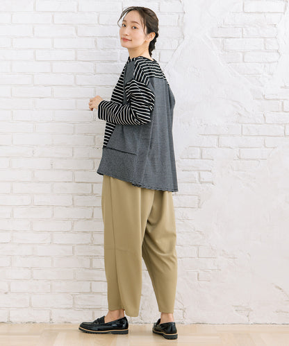 FONTLAB スイッチボーダーアシンメトリーカットソー