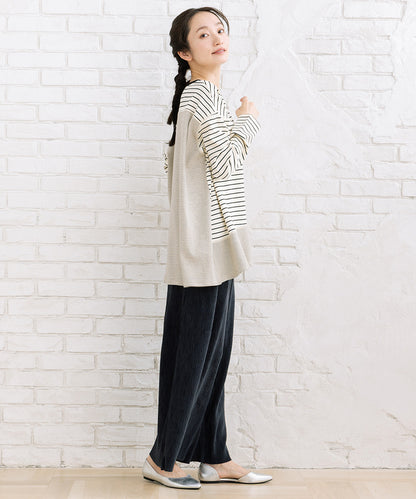 FONTLAB スイッチボーダーアシンメトリーカットソー