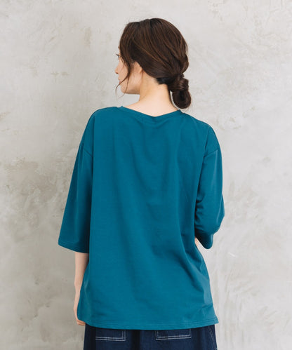 Bleu tango [Rogique]Jorney Memoriesプリント七分袖Tシャツ