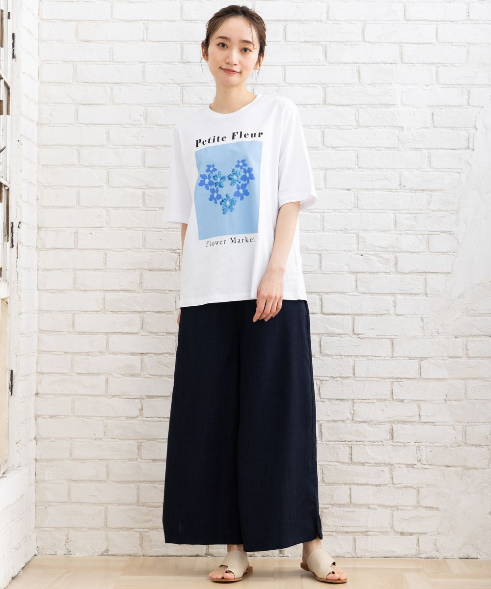 【大きいサイズ】 9号・15号(M・3L) KAFFE プリントアソートTシャツ