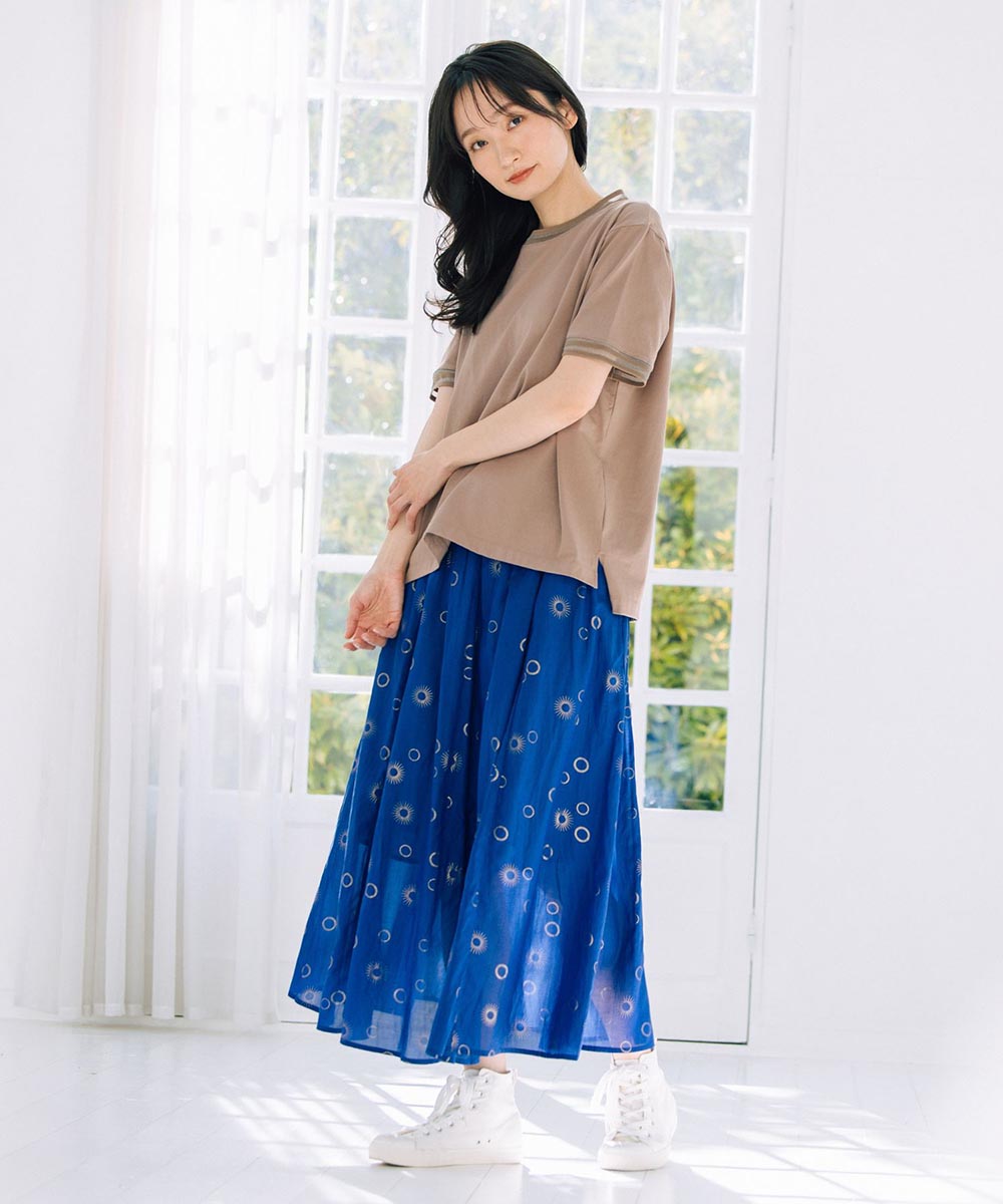 【大きいサイズ】 21号(6L～) 【MADE IN JAPAN】シアーリブTシャツ