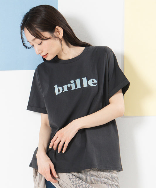 FONTLAB 【COOL・抗菌・消臭・】シルケットフロッキーロゴTシャツ