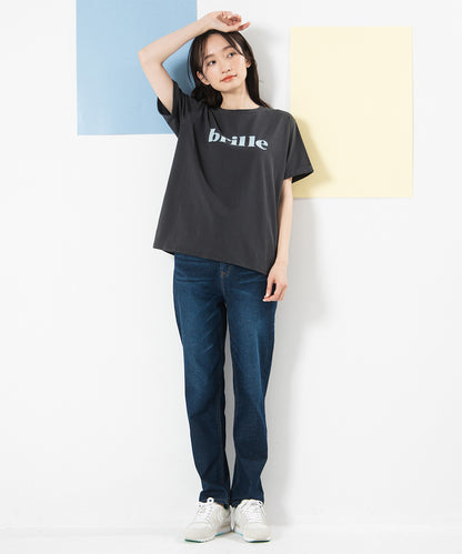 21号(6L～) FONTLAB 【COOL・抗菌・消臭・】シルケットフロッキーロゴTシャツ
