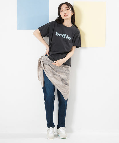 FONTLAB 【COOL・抗菌・消臭・】シルケットフロッキーロゴTシャツ