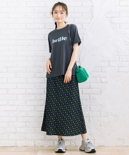 FONTLAB 【COOL・抗菌・消臭・】シルケットフロッキーロゴTシャツ