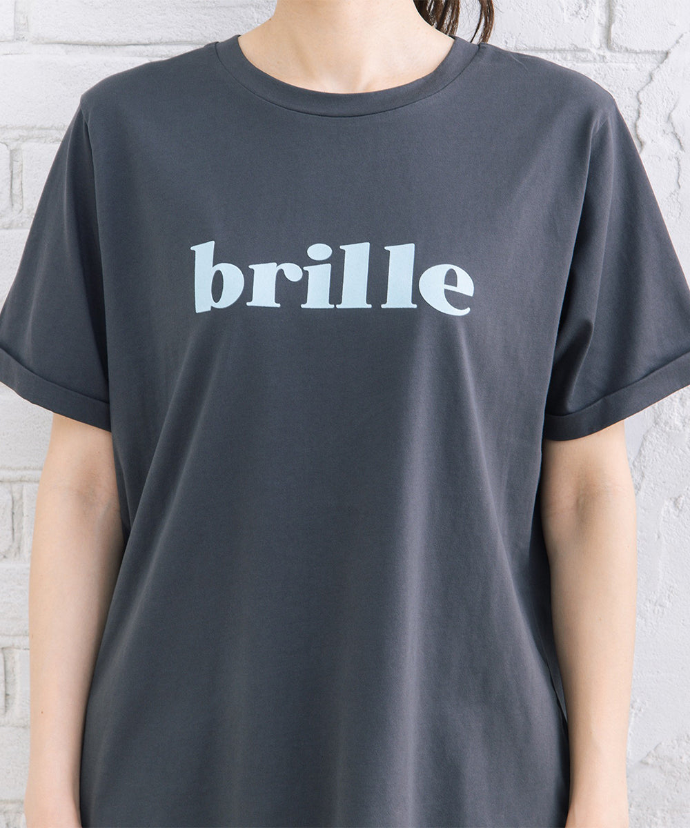 FONTLAB 【COOL・抗菌・消臭・】シルケットフロッキーロゴTシャツ