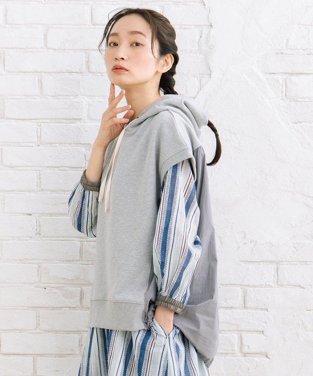 FONTLAB 布帛コンビフーディベスト