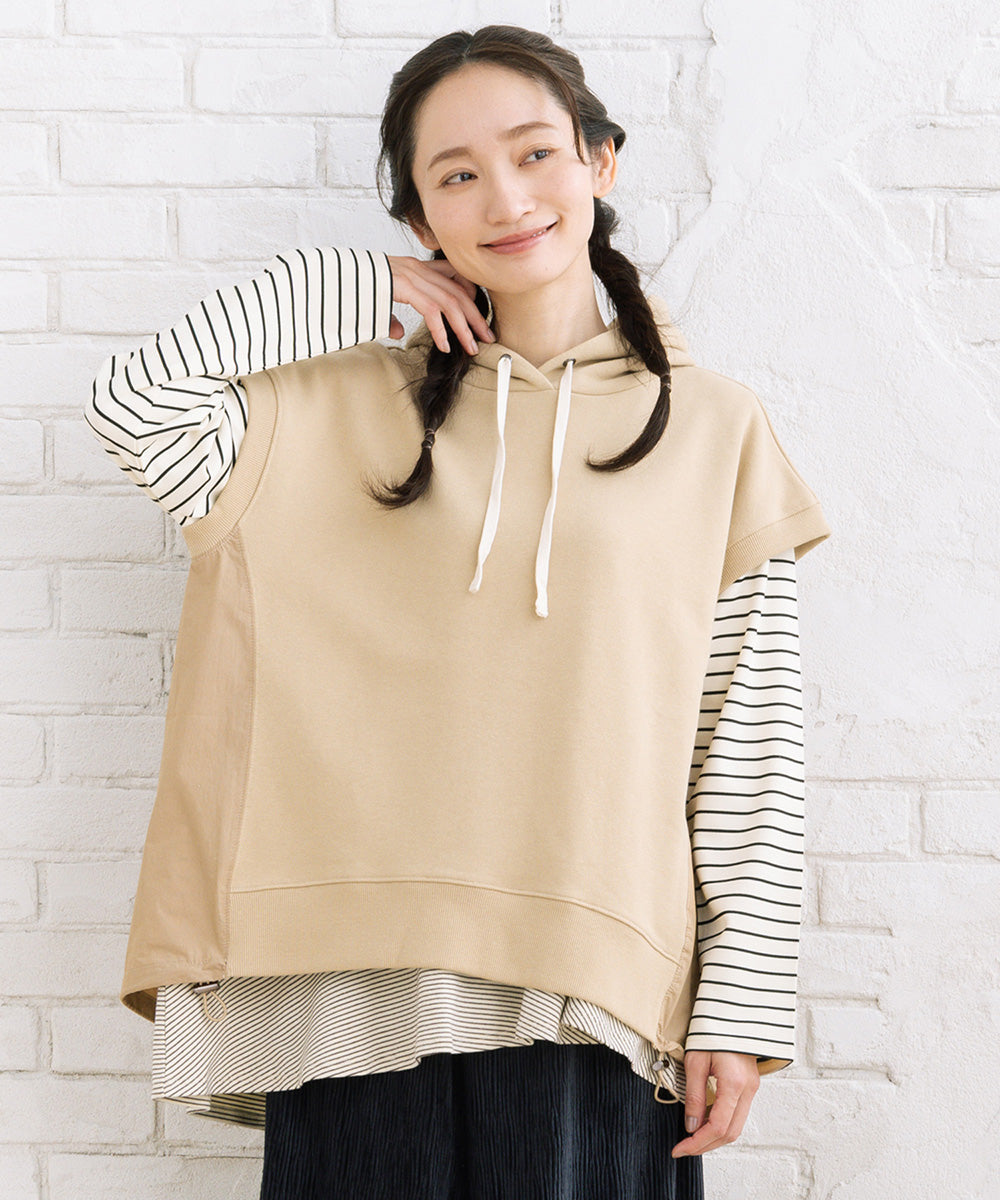 FONTLAB 布帛コンビフーディベスト