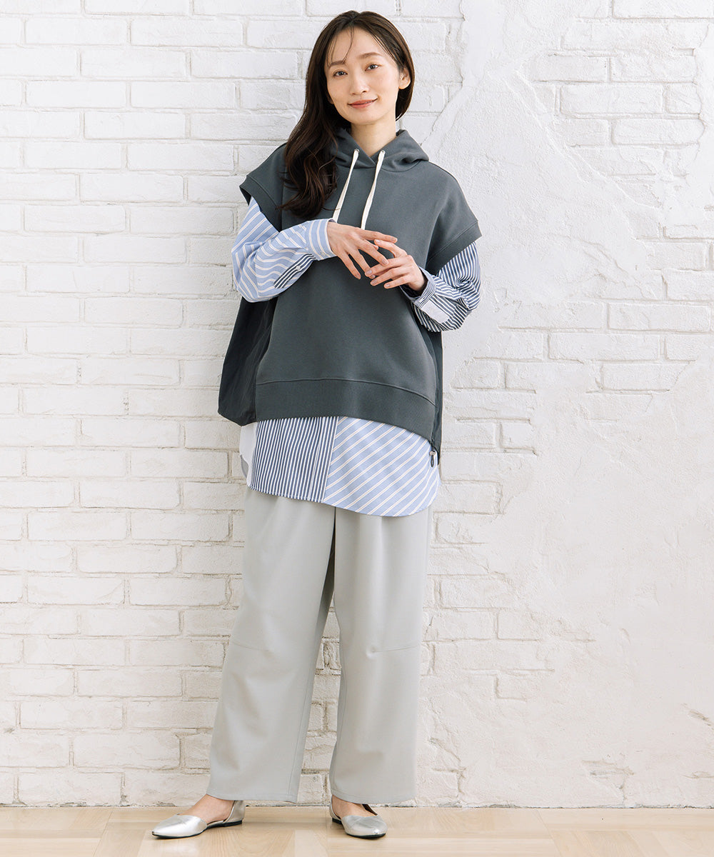 FONTLAB 布帛コンビフーディベスト