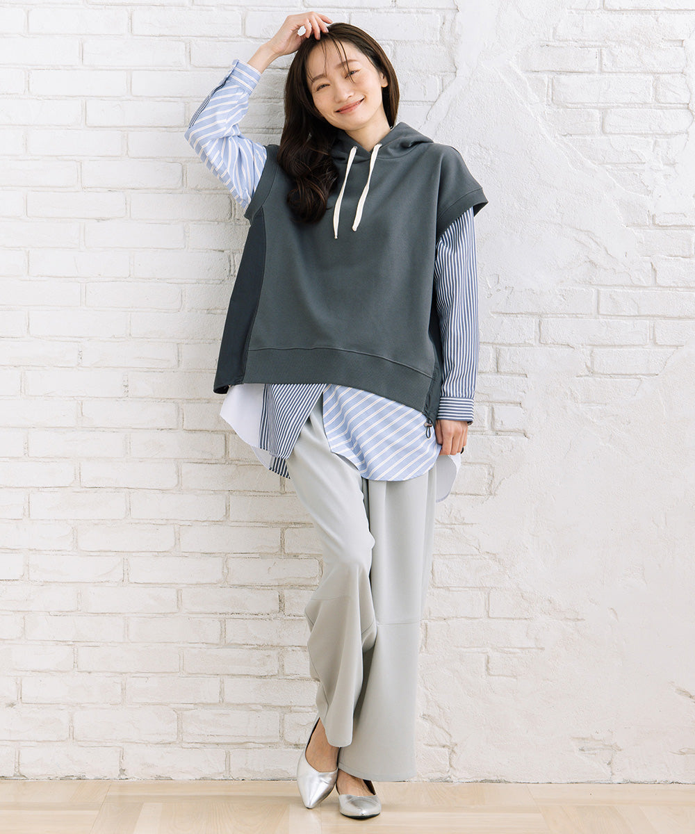 FONTLAB 布帛コンビフーディベスト