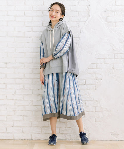 FONTLAB 布帛コンビフーディベスト