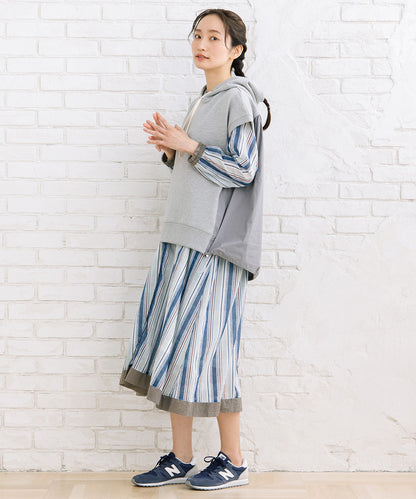 FONTLAB 布帛コンビフーディベスト