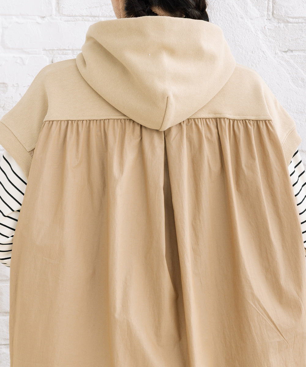 FONTLAB 布帛コンビフーディベスト