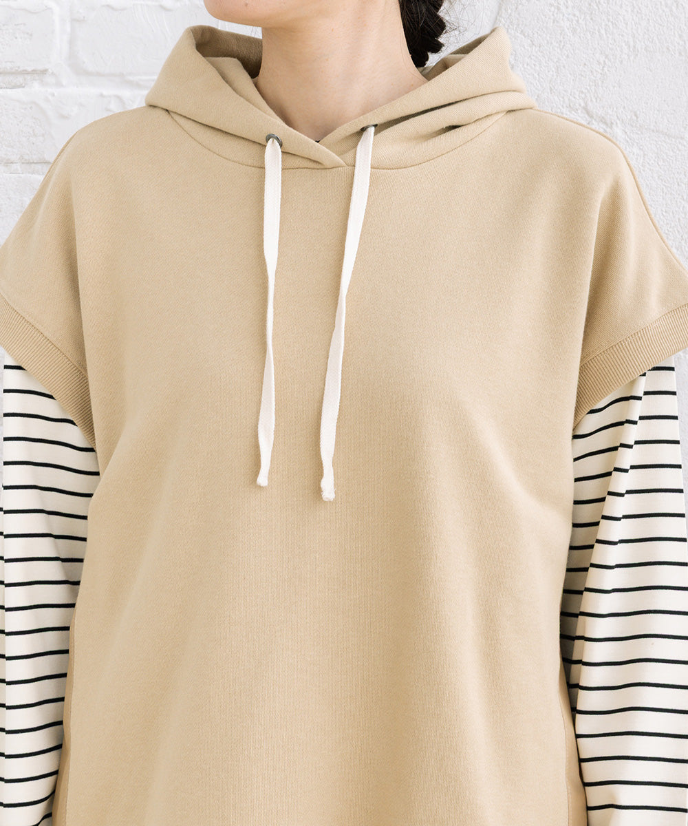 FONTLAB 布帛コンビフーディベスト