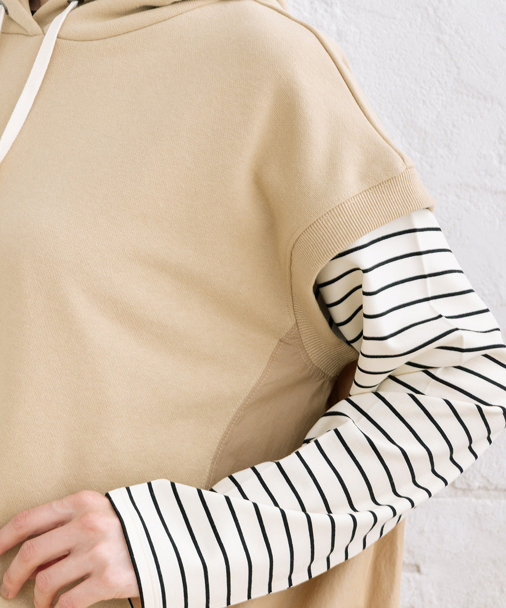 FONTLAB 布帛コンビフーディベスト