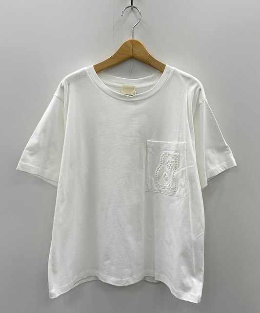indi&cold ロゴエンブロイダリーポケットTシャツ