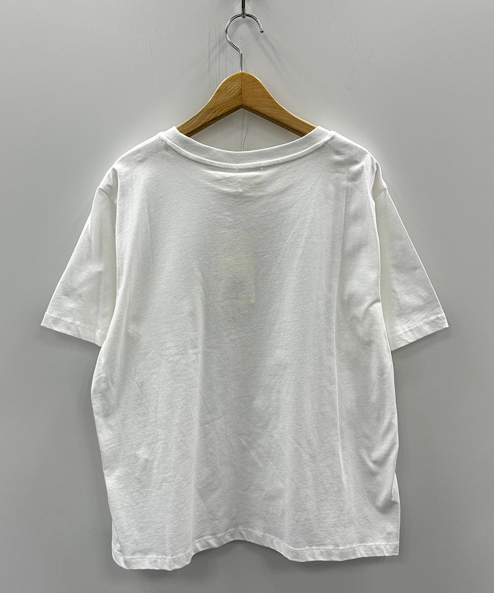 indi&cold ロゴエンブロイダリーポケットTシャツ