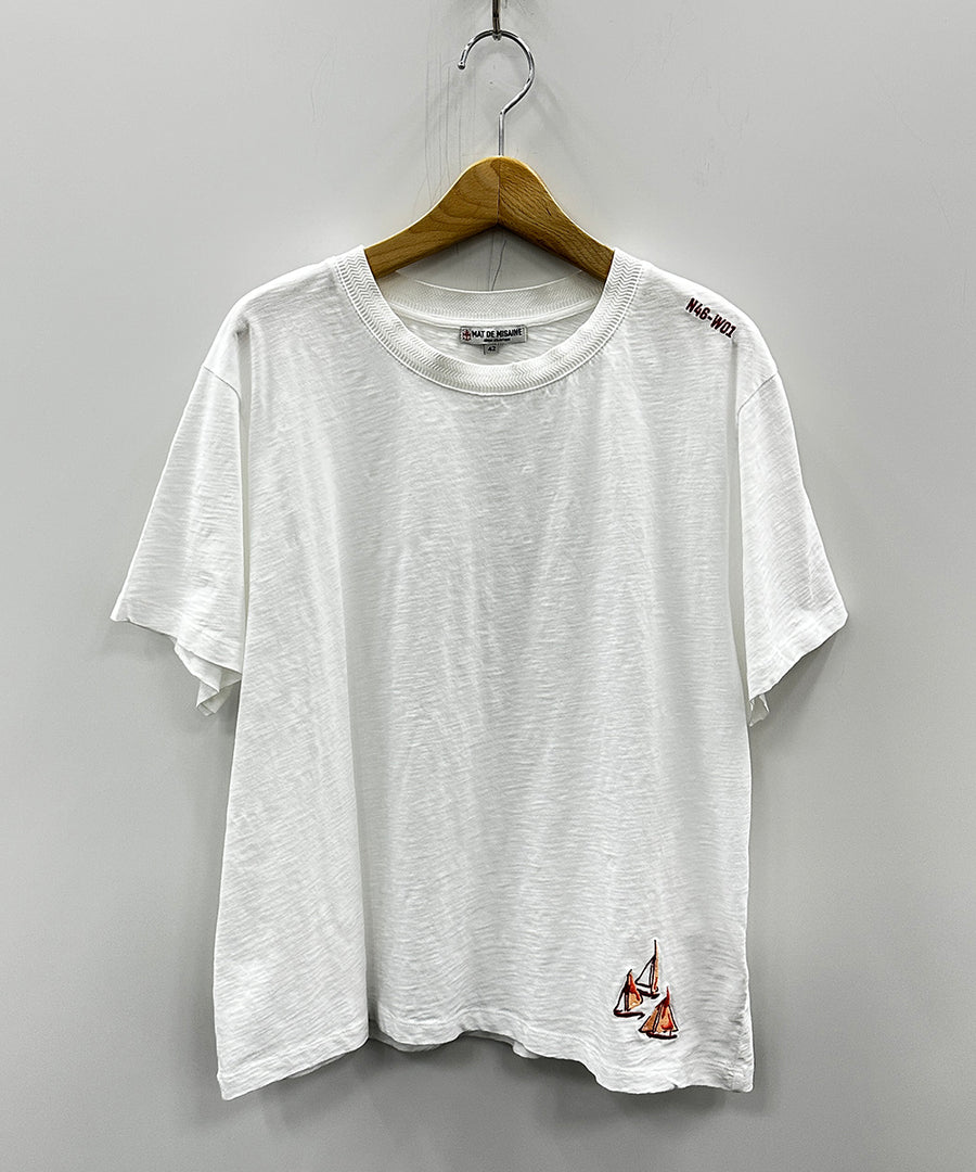 MAT DE MISAINE ヨットエンブロイダリーTシャツ