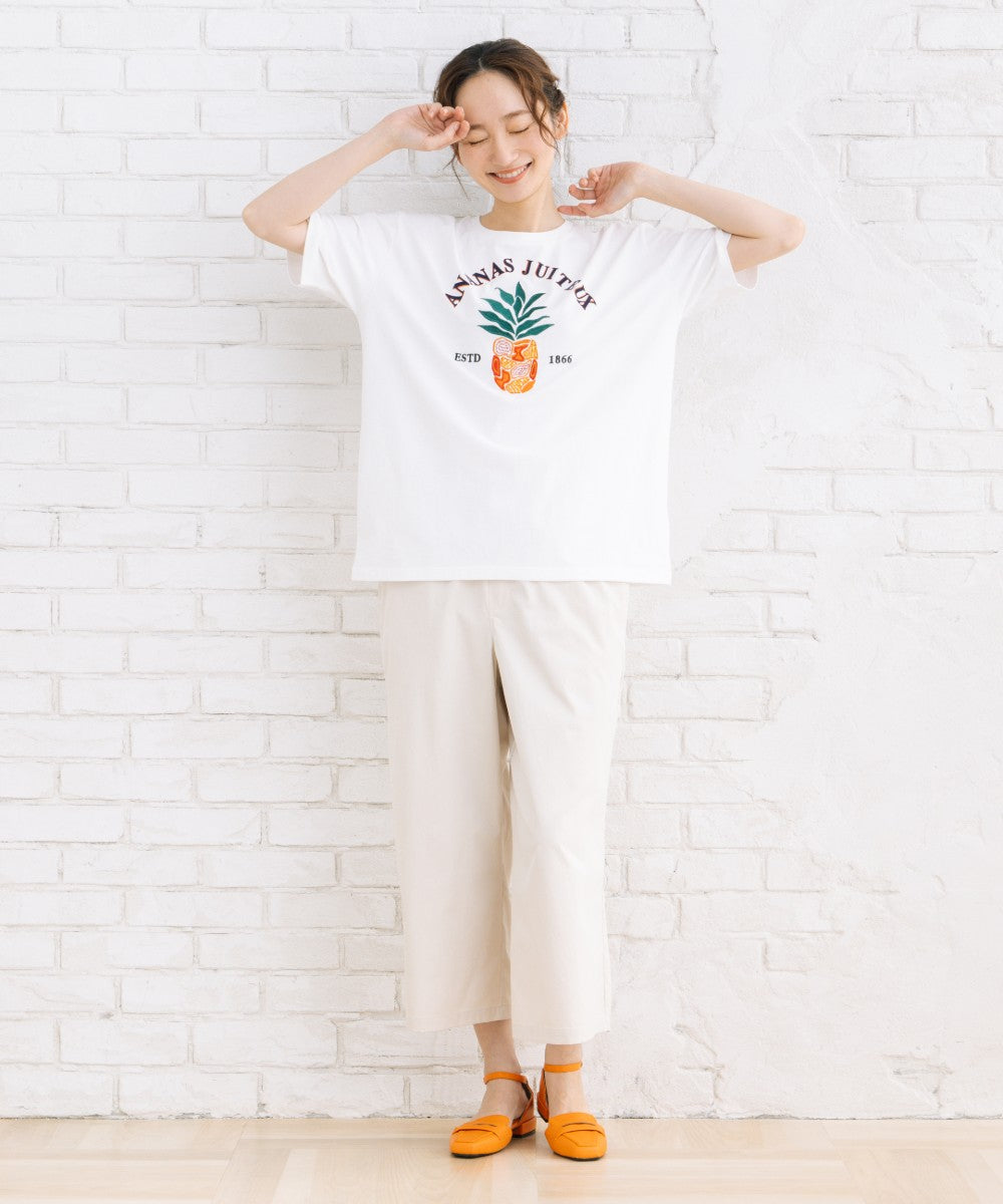 トロピカルパインエンブロイダリーTシャツ