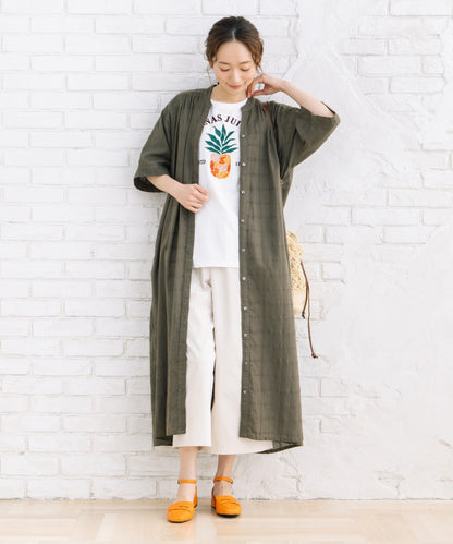 トロピカルパインエンブロイダリーTシャツ