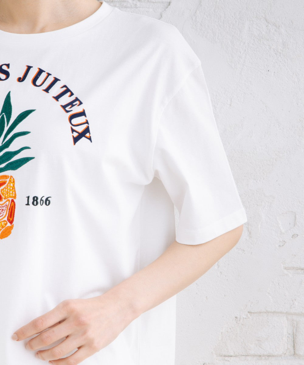 トロピカルパインエンブロイダリーTシャツ