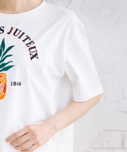 トロピカルパインエンブロイダリーTシャツ