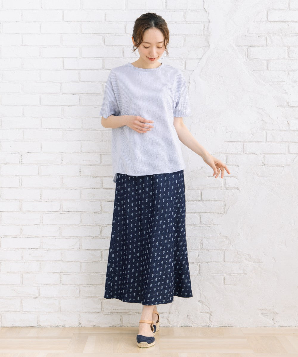 21号(6L～) 〈MADE IN JAPAN〉【LYCRA・COOLMAX・吸汗・速乾】シアサッカーカットソー 【先行予約】