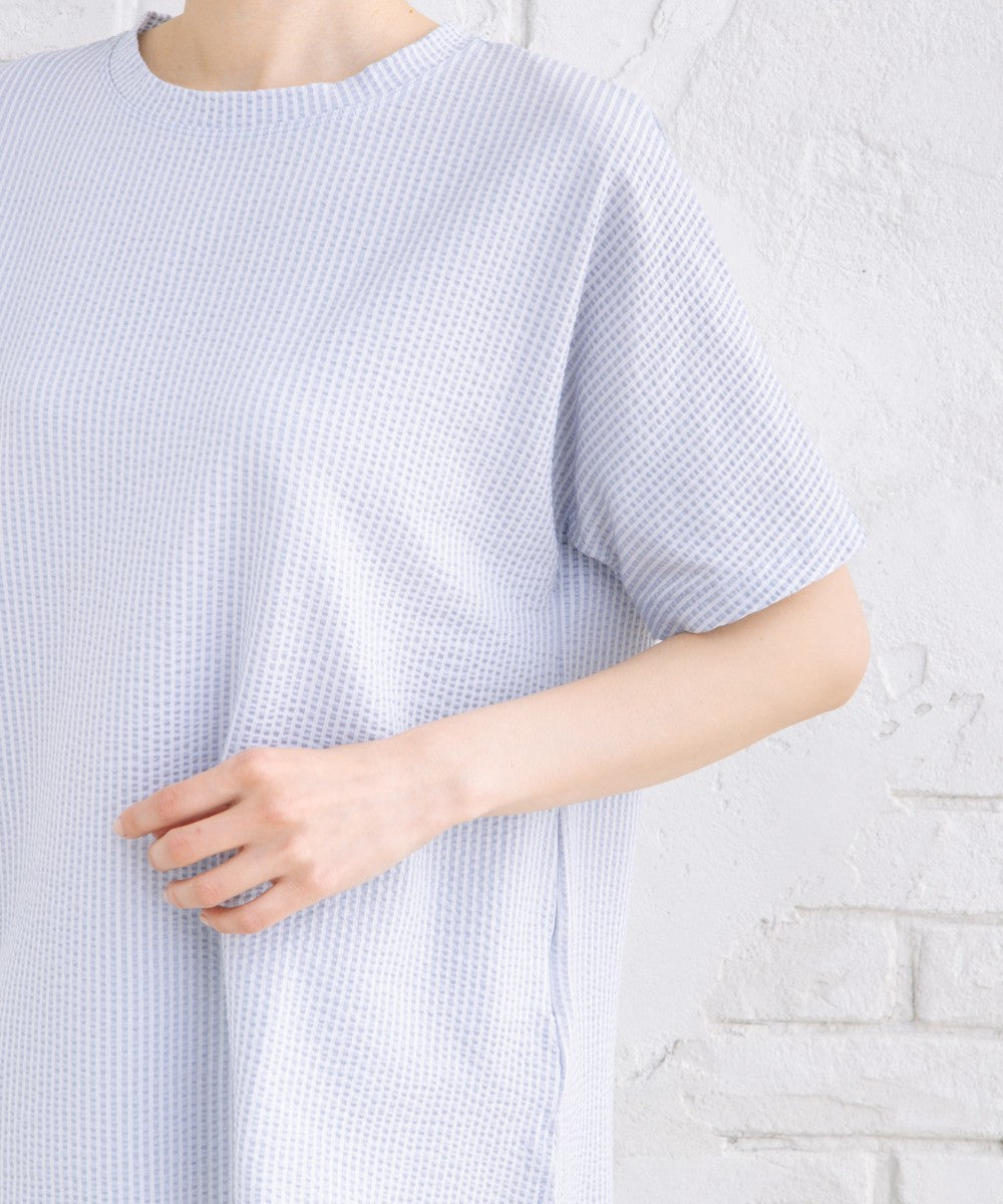 〈MADE IN JAPAN〉【LYCRA・COOLMAX・吸汗・速乾】シアサッカーカットソー【先行予約】