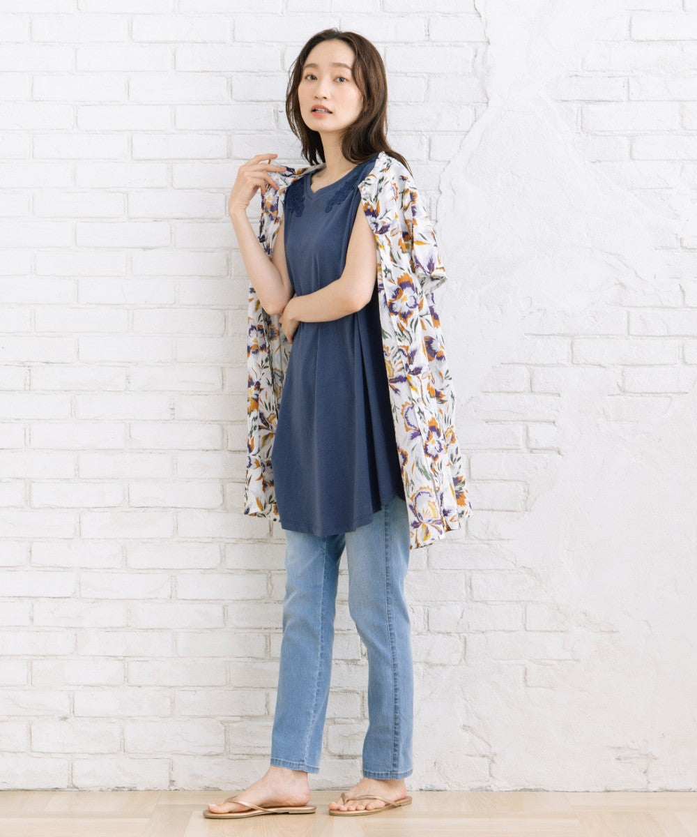 【接触冷感】ショルダーレースタンクトップ【先行予約】