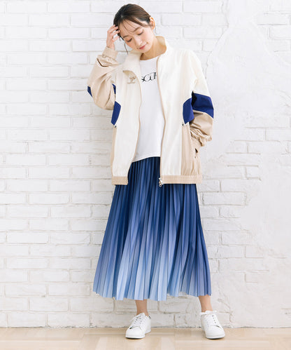 FONTLAB パールデコレートロゴ6分袖Tシャツ