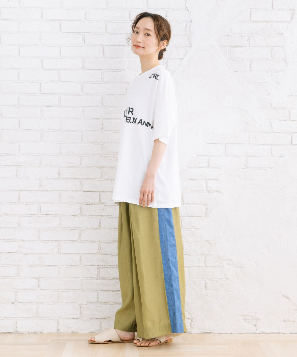 BLANC basque [Rogique]リバーシブルロゴプリントTシャツ