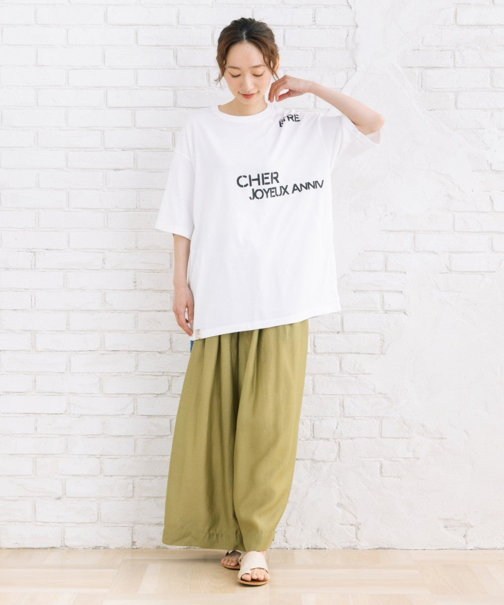 BLANC basque [Rogique]リバーシブルロゴプリントTシャツ
