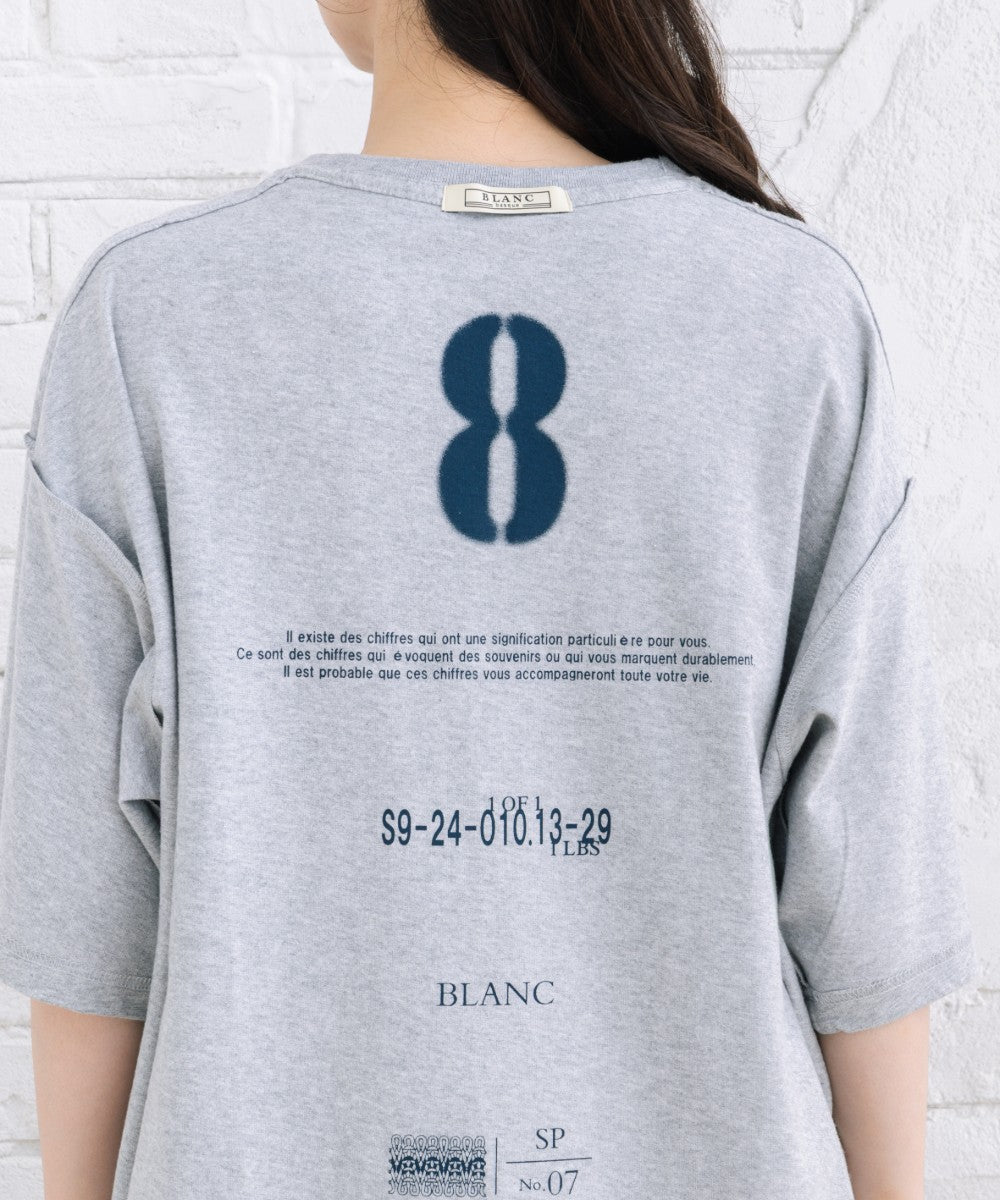BLANC basque [Rogique]リバーシブルロゴプリントTシャツ