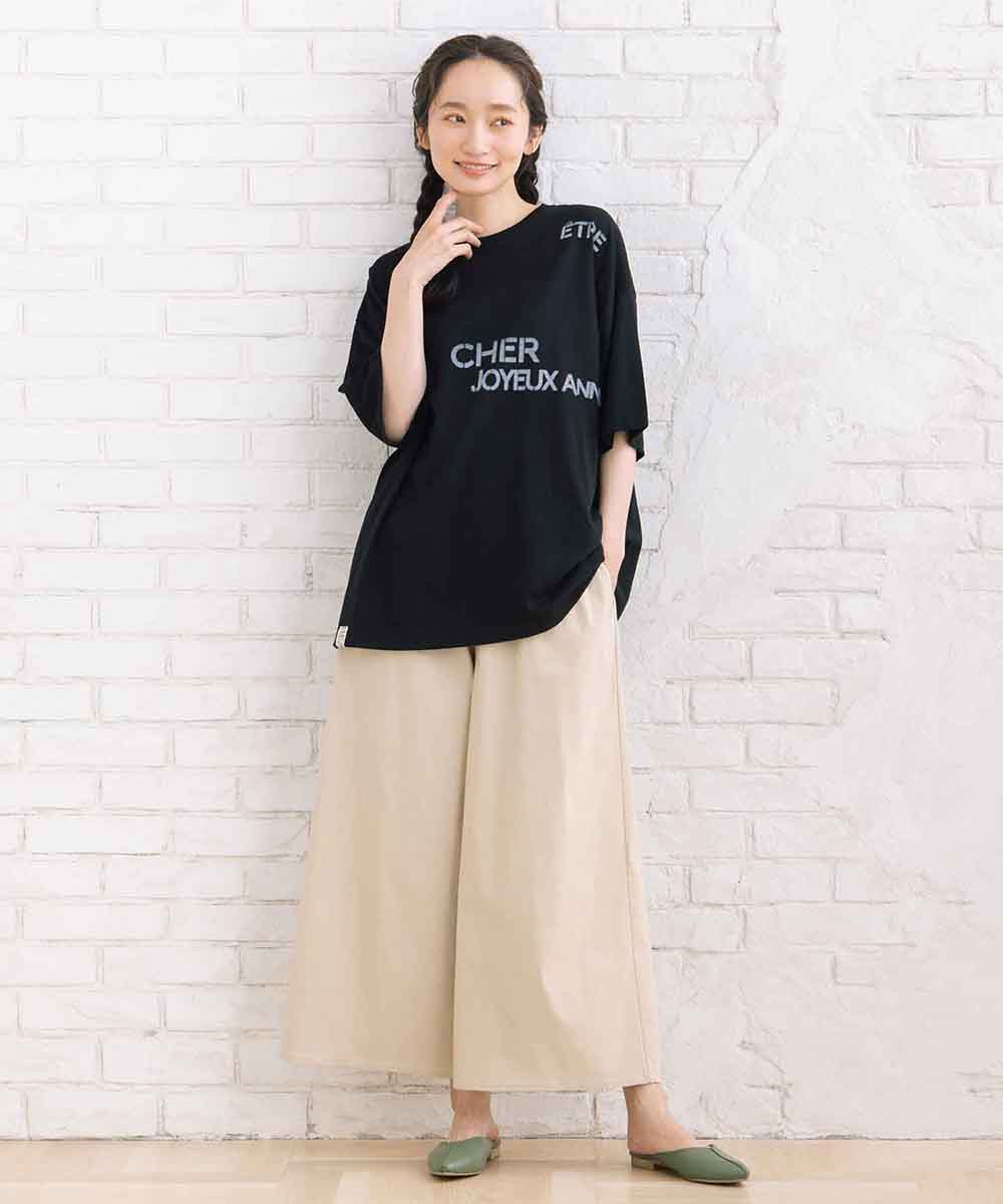 BLANC basque [Rogique]リバーシブルロゴプリントTシャツ