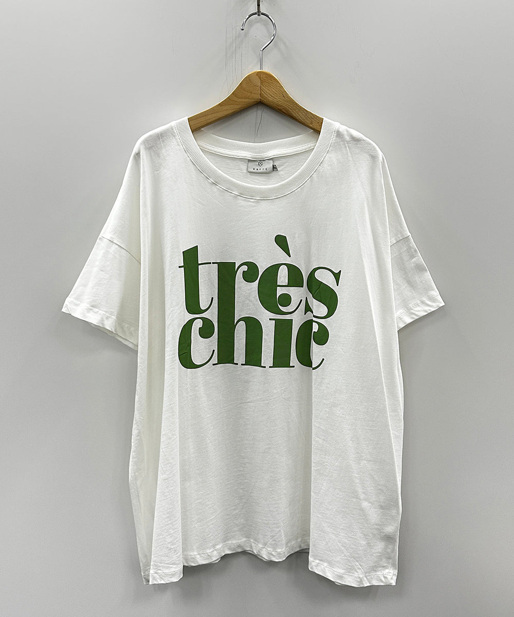 KAFFE フレンチシックロゴTシャツ