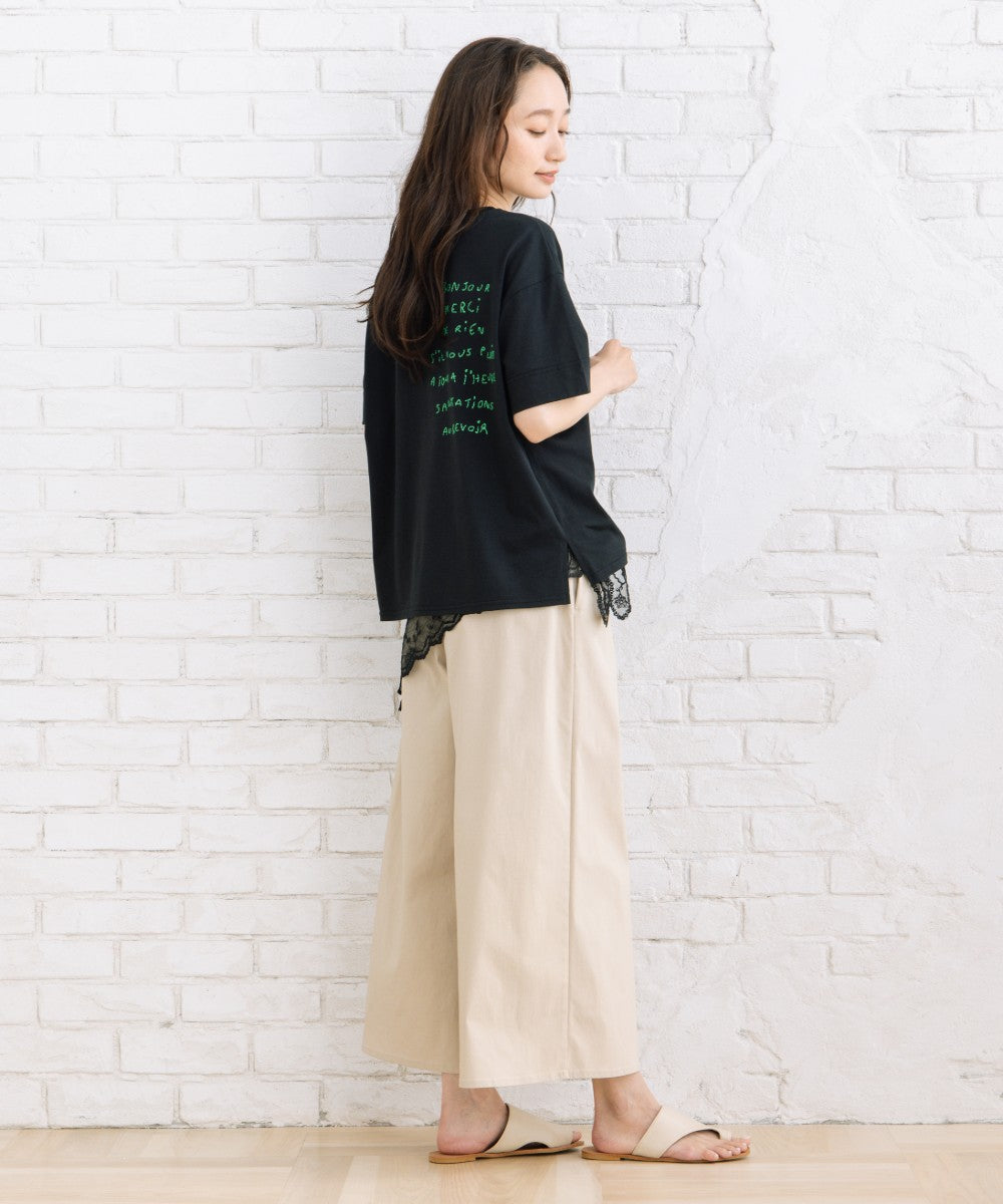 [Rogique]フレンチグリーティングロゴTシャツ【先行予約】