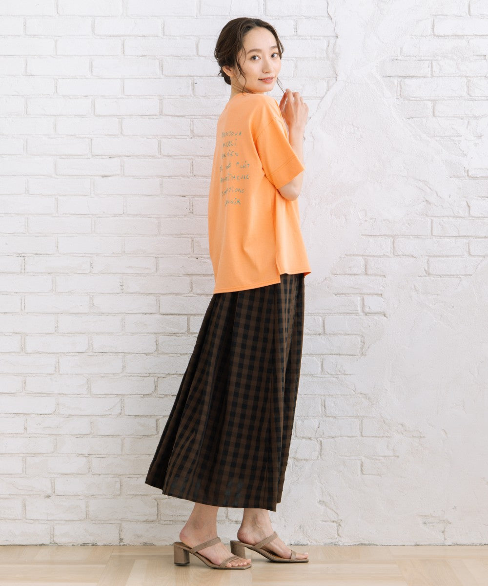 21号(6L～) [Rogique]フレンチグリーティングロゴTシャツ【先行予約】