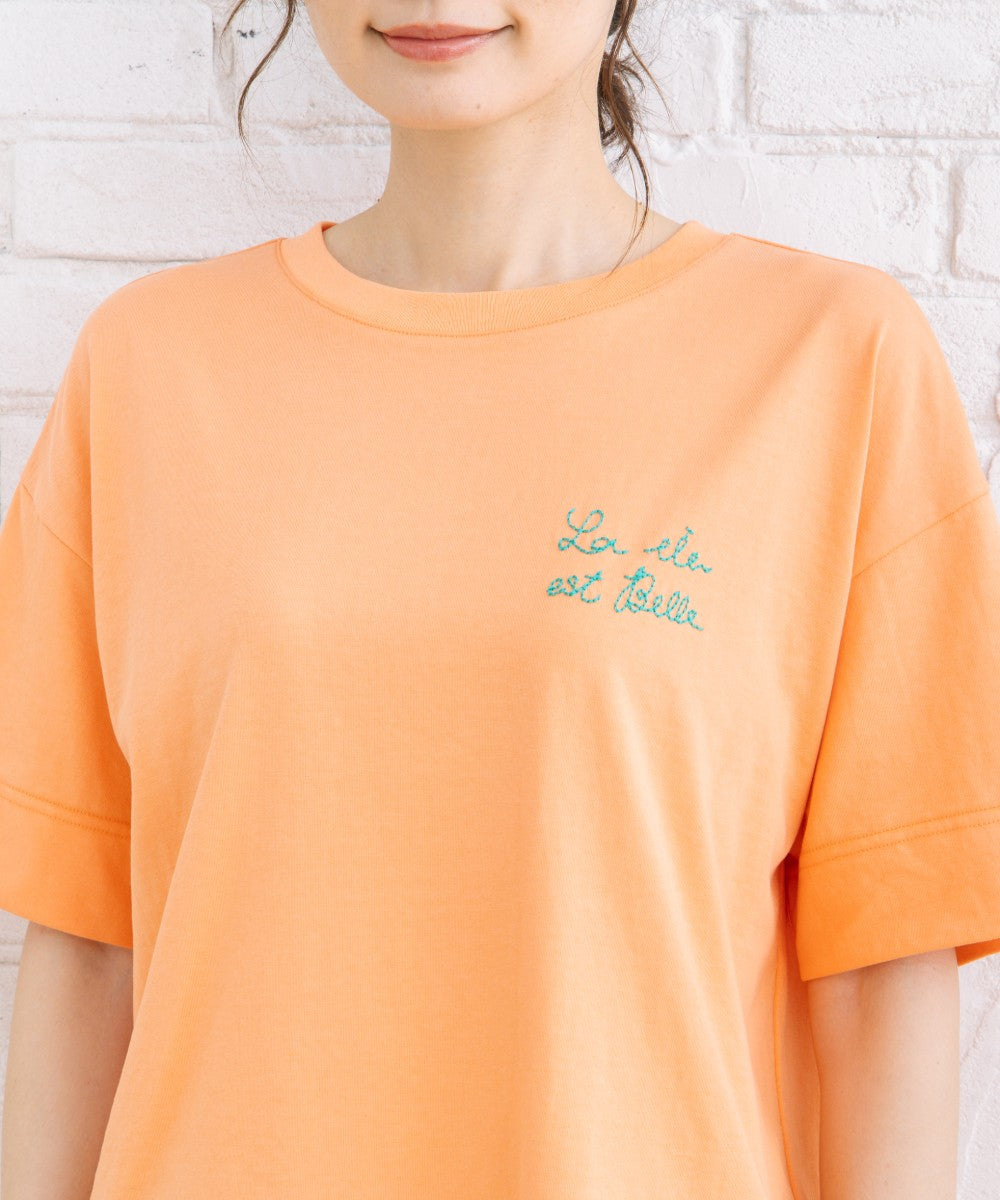 21号(6L～) [Rogique]フレンチグリーティングロゴTシャツ【先行予約】
