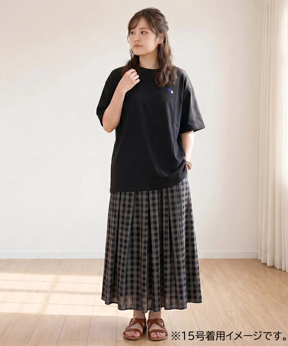 [Rogique]THE MACMILLAN Alice アリスバックプリントスペード刺繍Tシャツ