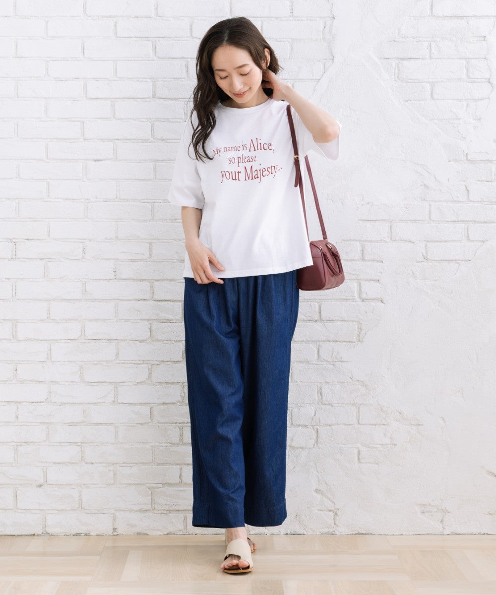[Rogique]THE MACMILLAN Alice Alice introduction スペードトランプ刺繍Tシャツ
