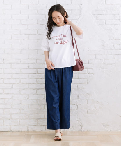 21号(6L～) [Rogique]THE MACMILLAN Alice Alice introduction スペードトランプ刺繍Tシャツ