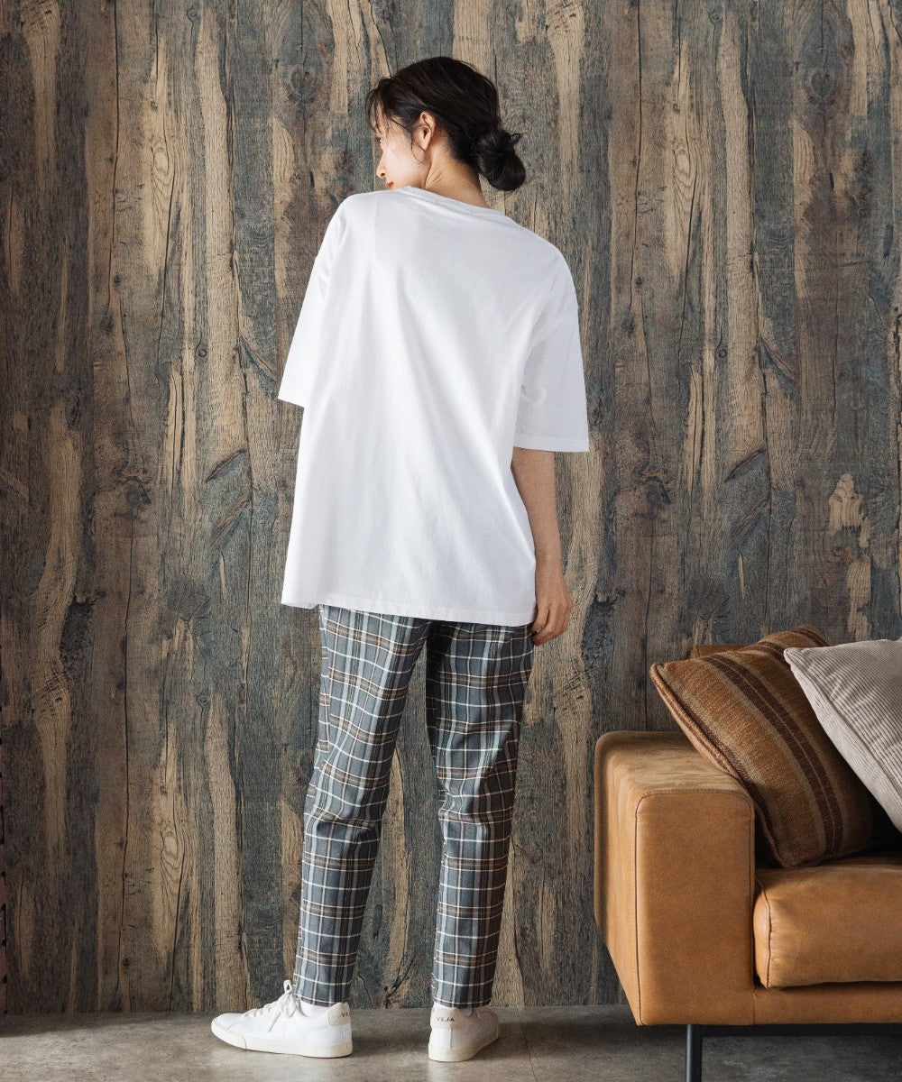 BLANC basque [Rogique]ニュアンスロゴプリントTシャツ