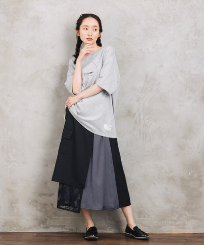 BLANC basque [Rogique]ニュアンスロゴプリントTシャツ【先行予約】