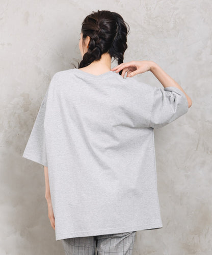 BLANC basque [Rogique]ニュアンスロゴプリントTシャツ【先行予約】