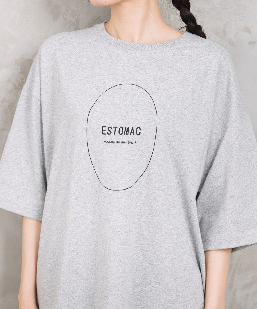 BLANC basque [Rogique]ニュアンスロゴプリントTシャツ